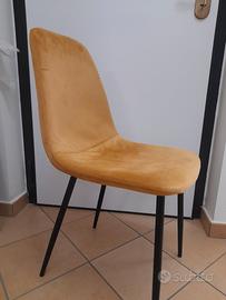 sedie in velluto 