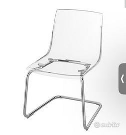 4 sedie Ikea  trasparentei mod. Tobias