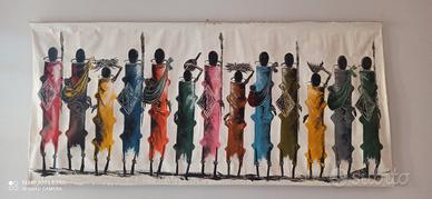 Batik quadro africano