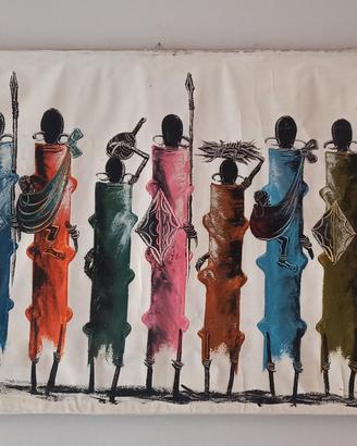 Batik quadro africano