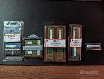 Lotto 10 RAM DDR3 34GB Totali - Mix Laptop/Desktop