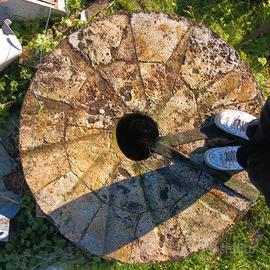 macina in pietra antica 2 pezzi
