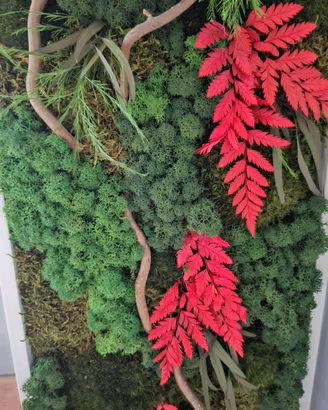 Quadro Vegetale Stabilizzato 3D 30×80 cm 
