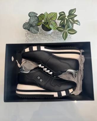 Sneakers Blauer Charlotte 01 Platform Nere Pelle D