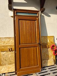 Portone in rovere artigianale da restaurare