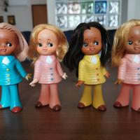 4 introvabili bambole anni 60 made in Japan 