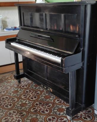 Pianoforte verticale August Förster in legno nero