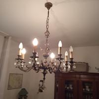 Lampadario vintage con gocce