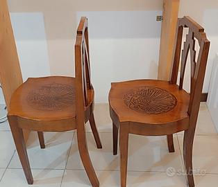 coppia di sedie da camera seduta mondus