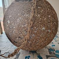 lampadario in rattan/vimini 