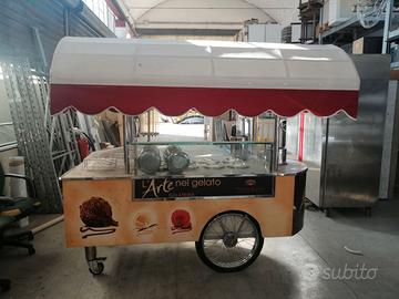 CARRETTINO GELATI con 8 carapine usato