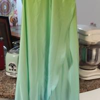 Abito Lungo Fly Girl Italy Ombré Verde/Turchese