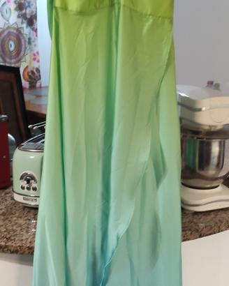 Abito Lungo Fly Girl Italy Ombré Verde/Turchese