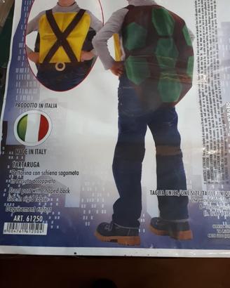 Costume tartaruga ninja, taglia unica