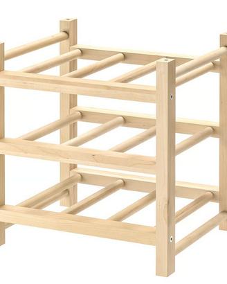 Portabottiglie cantinetta IKEA legno massiccio