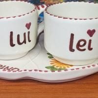 Set Coppie Tazzine San Marino Lui Lei