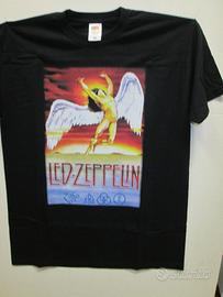 Maglietta Pink Floyd-R. Stones-Led Zeppelin cotone