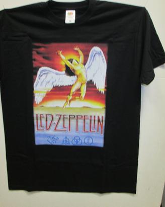 Maglietta Pink Floyd-R. Stones-Led Zeppelin cotone