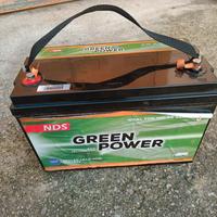 batteria AGM 100Ah greenpower