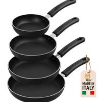 Set 4 padelle Antiaderent Peitra 16 -20 -24 -28 cm