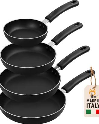 Set 4 padelle Antiaderent Peitra 16 -20 -24 -28 cm
