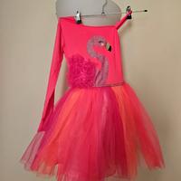 Vestito Bambina H&M Fenicottero Carnevale in Tulle