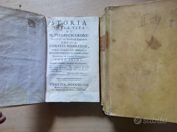 1748 - STORIA DELLA VITA DI MARCO TULLIO CICERONE