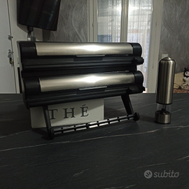 Dispenser rotolo/pellicola/alluminio e macina pepe