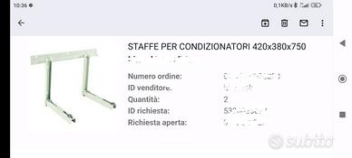 staffe per condizionatori nuove