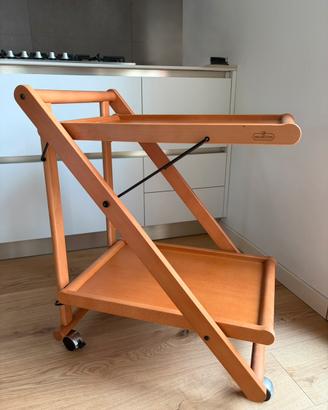 Carrello da Cucina Pieghevole in Legno - Valsecchi