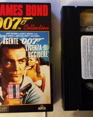 n. 3 cassette VHS films agente 007