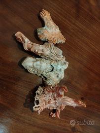 sculture in corallo rosa
