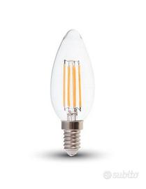 LOTTO 36 LAMPADINE LED E14 CANDELA TRASPARENTI