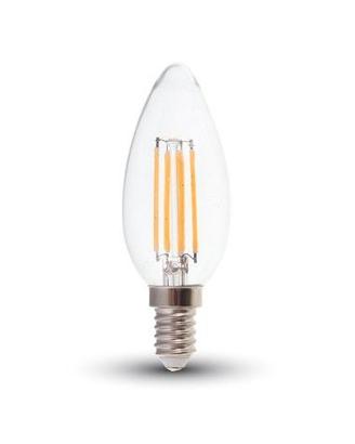 LOTTO 36 LAMPADINE LED E14 CANDELA TRASPARENTI