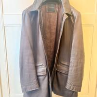 Cappotto Canali in pelle