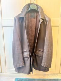Cappotto Canali in pelle