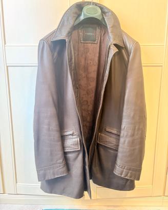 Cappotto Canali in pelle