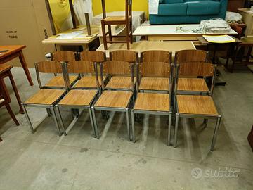 Lotto 10 Sedie Vintage Modernariato