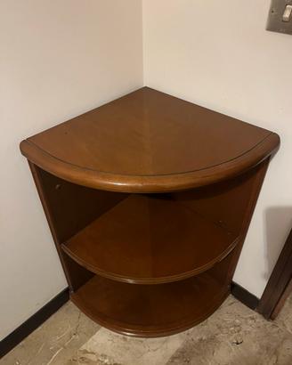 Mobiletto angolare legno