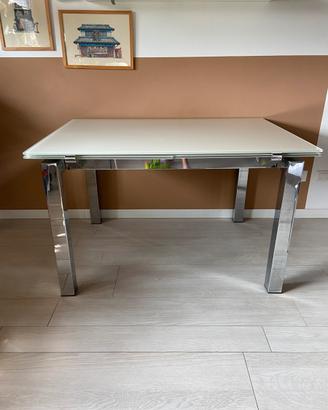 Tavolo in vetro allungabile calligaris + 4 sedie