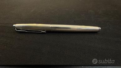PARKER 75 IN ARGENTO STILOGRAFICA  A COSTE LARGHE