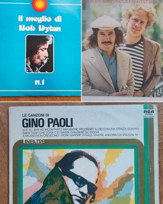 3 vinili Best of Dylan Simon and Garfunkel Paoli