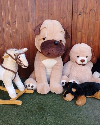 Cavallo dondolo peluche