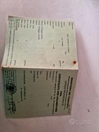documenti motociclo