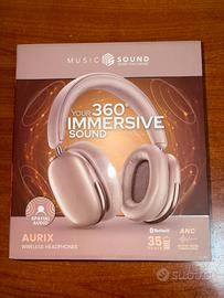 Music Sound Aurix Cuffie Bluetooth Over Ear