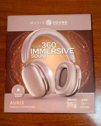 Music Sound Aurix Cuffie Bluetooth Over Ear