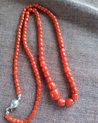 Collana corallo rosso di Sardegna
