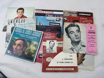 Set Di 14 Dischi 45 Giri Charles Aznavour