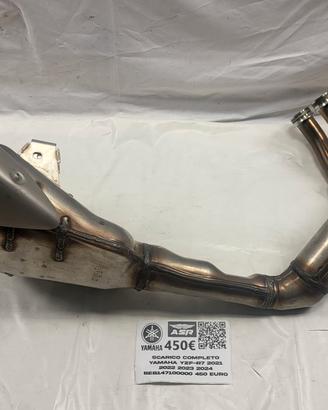 SISTEMA DI SCARICO ORIGINALE PER YAMAHA YZF R7 202