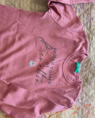 maglia leggera a maniche lunghe benetton